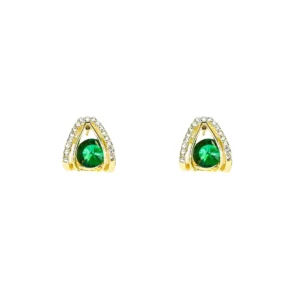 Beautiful Green Crystal Stone Stud Earrings for sale! Shop Online for cute stud earrings at Cutefunnystuff.com Hot selling products. Cute Funny Products, Gift shop online. Toronto Ontario Canada